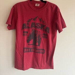 Comfort Colors Red Alaska Graphic Tee